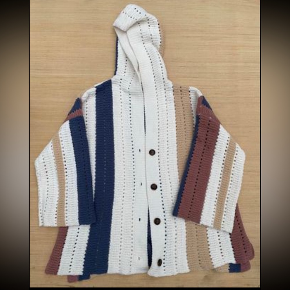 POL Bell Sleeve Cardigan Sz S